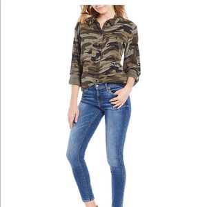 Sanctuary Camo Boyfriend Shirt NWT
